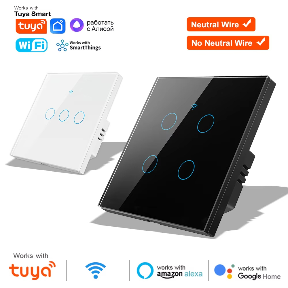 Smart Relay Tuya - WiFi RF 433mhz タッチウォールライト スマートスイッチ 1