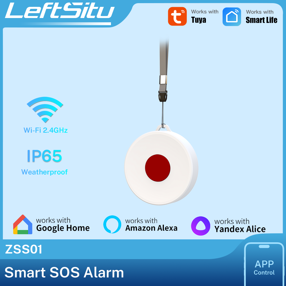 Tuya Smart - Tuya ZigBee スマートボタン IP65 リモートワイヤレスシーンスイッチ、家庭用電化製品の自動化 DIY