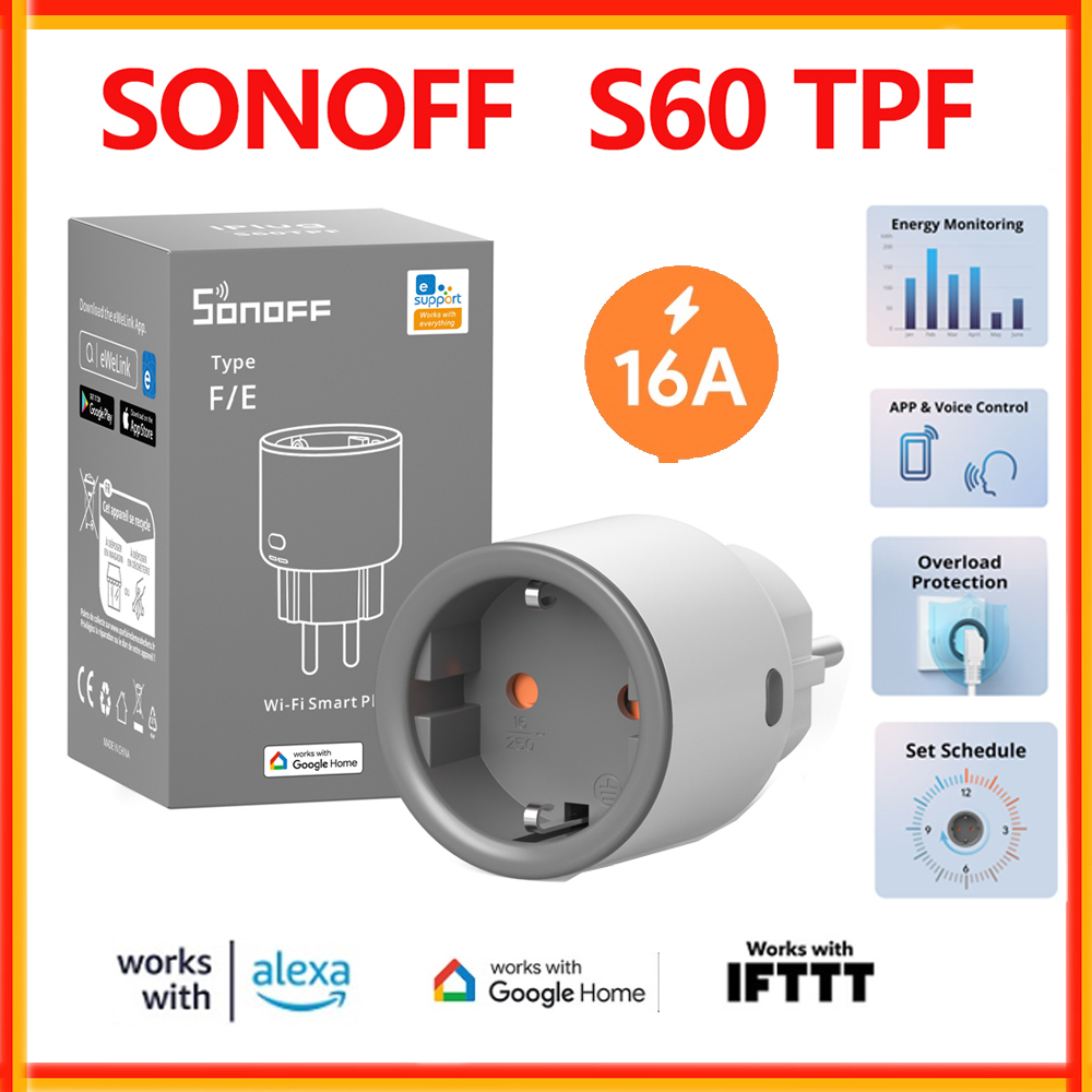 Sonoff Basic - SONOFF S60 TPF EU Wifi スマートプラグ