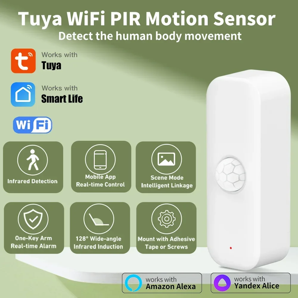 Home Assistant Tuya - Tuya-Pirモーションセンサー,家庭用盗難防止デバイス,アプリケーションによるリモコン,スマートライフ,アレクサで動作