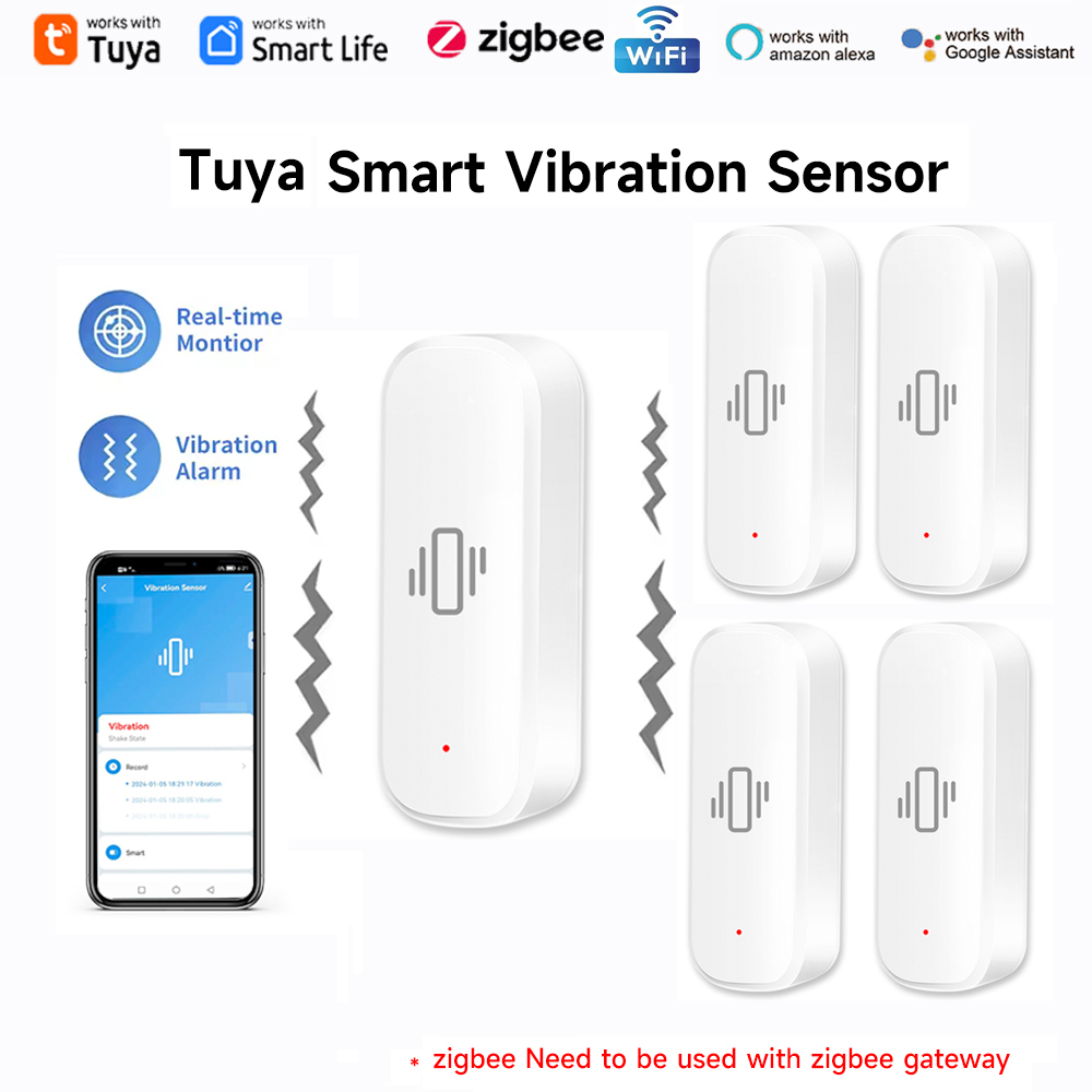 Tuya WiFi Zigbee スマート振動センサー ワイ - Home Assistant Tuya のレビューと価格