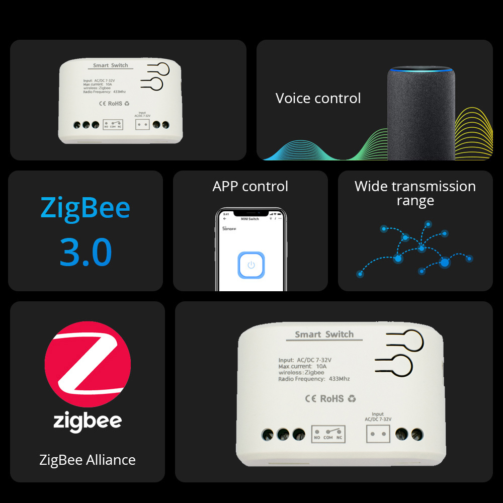 1CH Zigbee Tuya スマートホームリレーモジュー - Sonoff Basic のレビューと価格