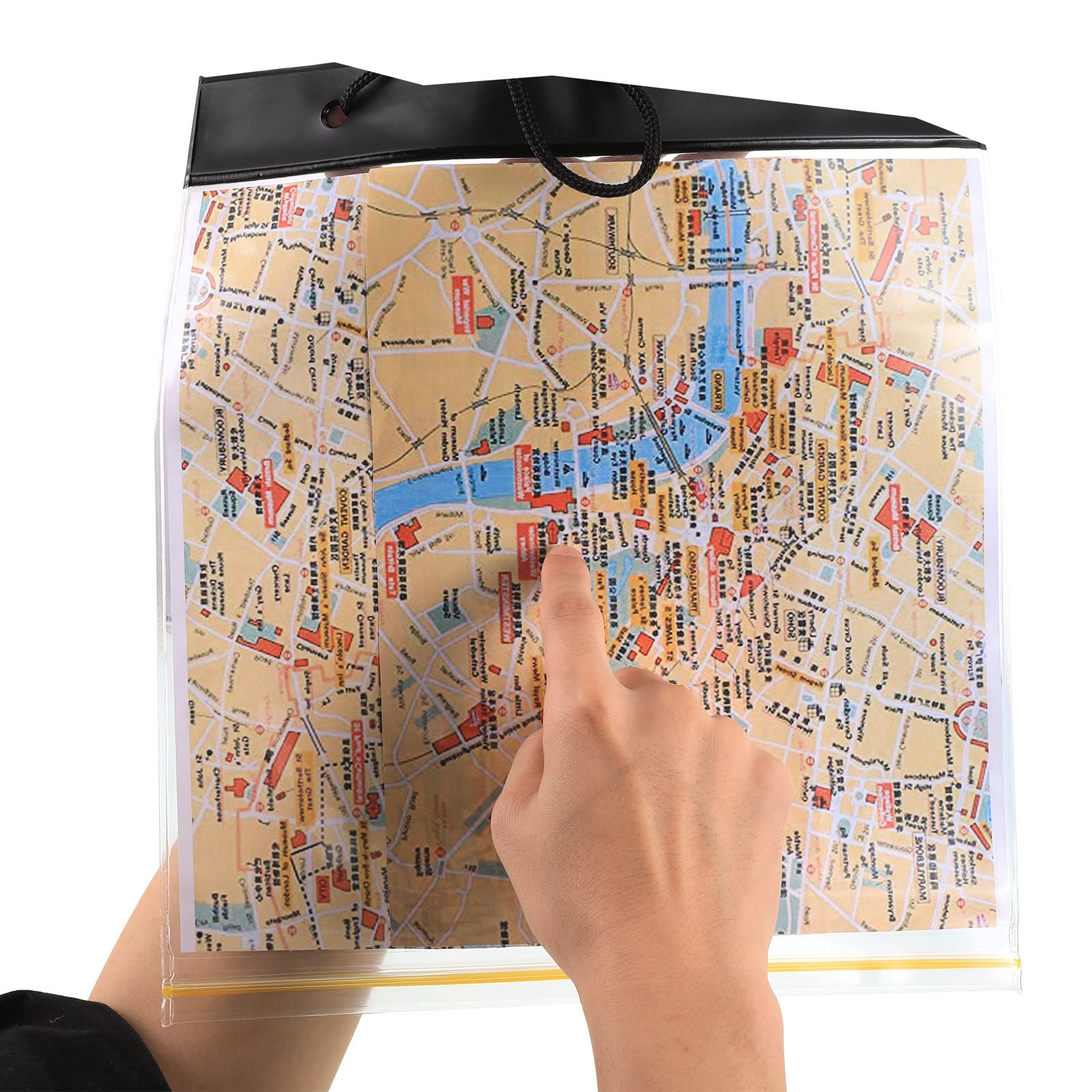 防水折りたたみ式地図収納ケース透明ドキュメントドライバッグト - Tasmota のレビューと価格