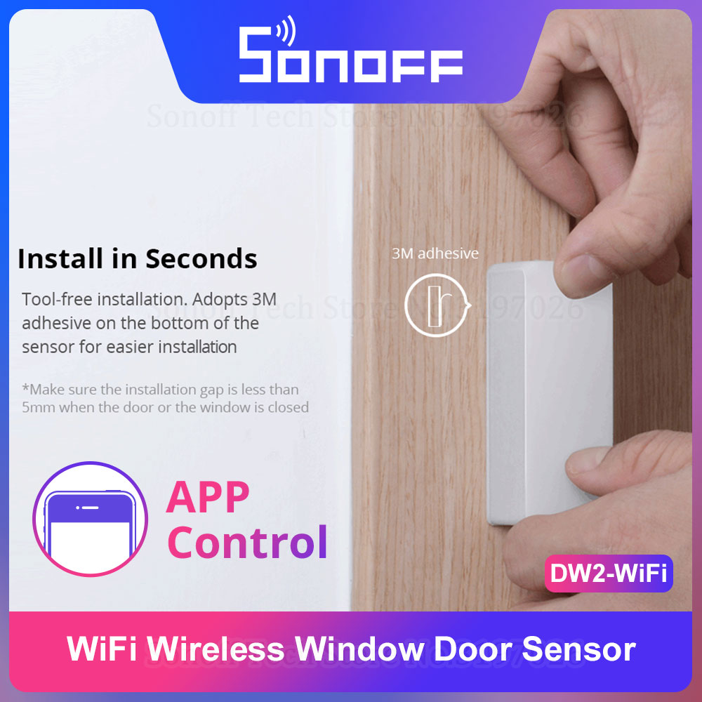 Sonoff-ワイヤレスドア/ウィンドウセンサー,セキュリテ - Sonoff のレビューと価格