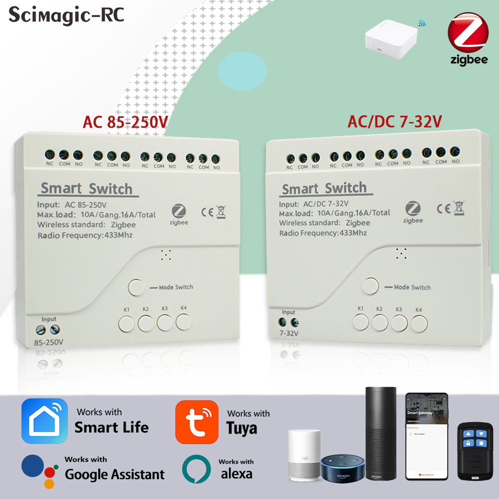 4CH Zigbee Tuya スマートホームリレーモジュー - Home Assistant Tuya のレビューと価格