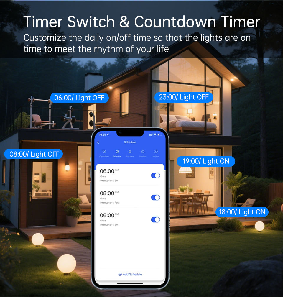WiFi RF 433mhz タッチウォールライト スマート - Smart Relay Tuya のレビューと価格