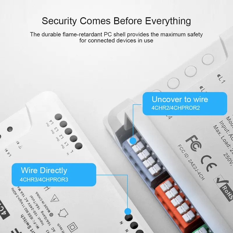 Sonoff 4CHR3 スマート Wifi スイッチ 4  - Sonoff のレビューと価格