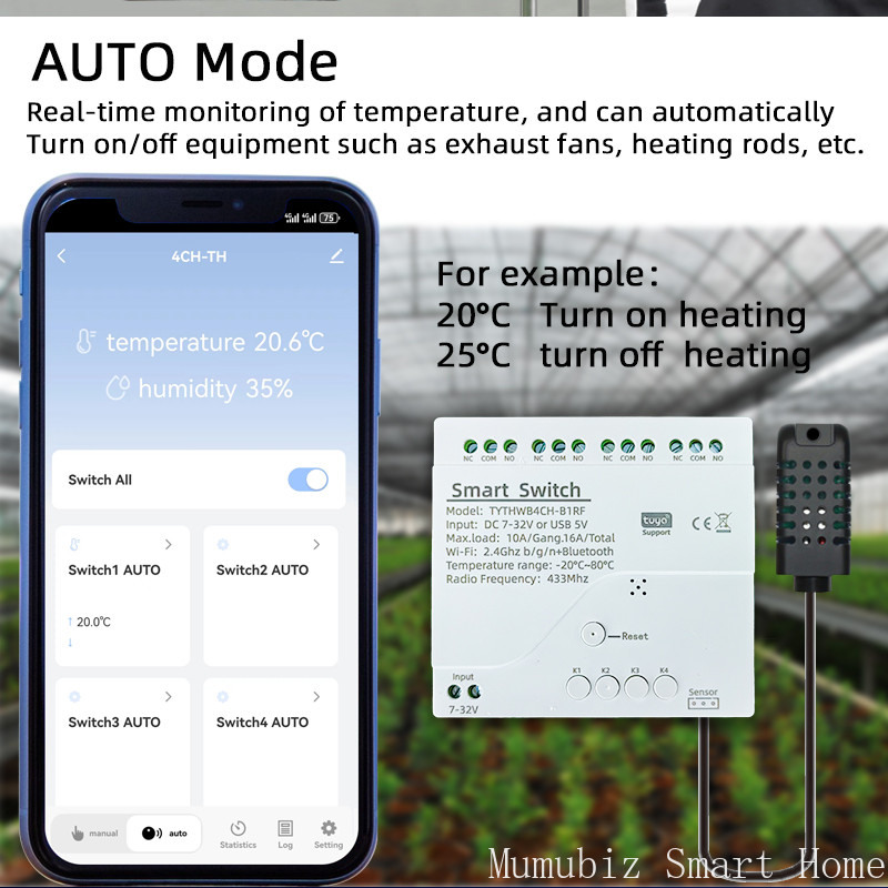 Tuya スマート 7-32V WiFi 4 チャンネルリレ - Tuya 4 Channel のレビューと価格