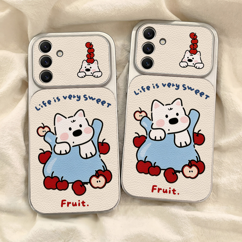 かわいい漫画犬柄のネックストラップ付きスマホケース、Sams - Shelly のレビューと価格