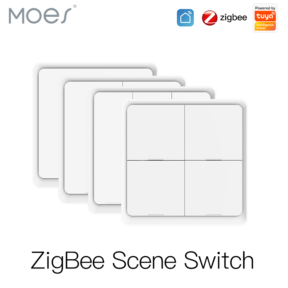 MOES 4 ギャング Tuya ZigBee ワイヤレス  - Sonoff Basic のレビューと価格