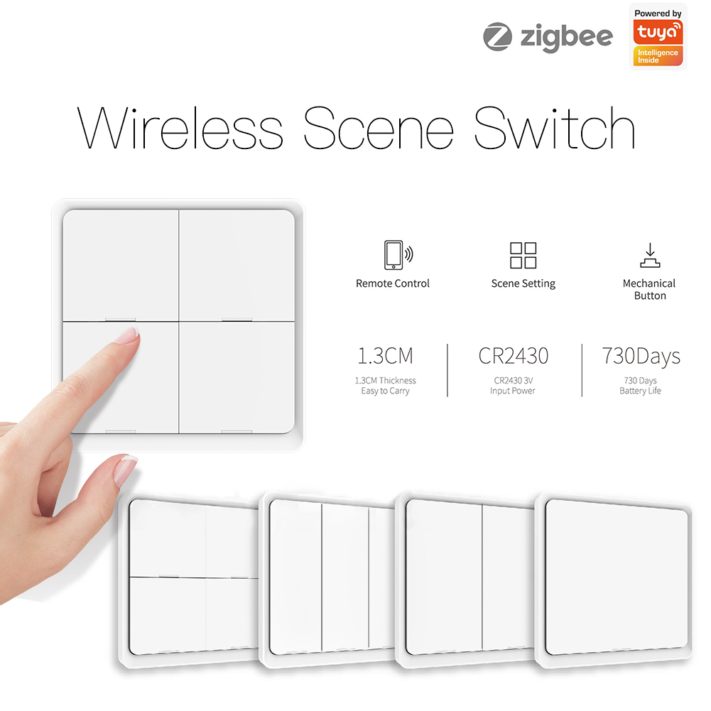 MOES 4 ギャング Tuya ZigBee ワイヤレス  - Sonoff Basic のレビューと価格
