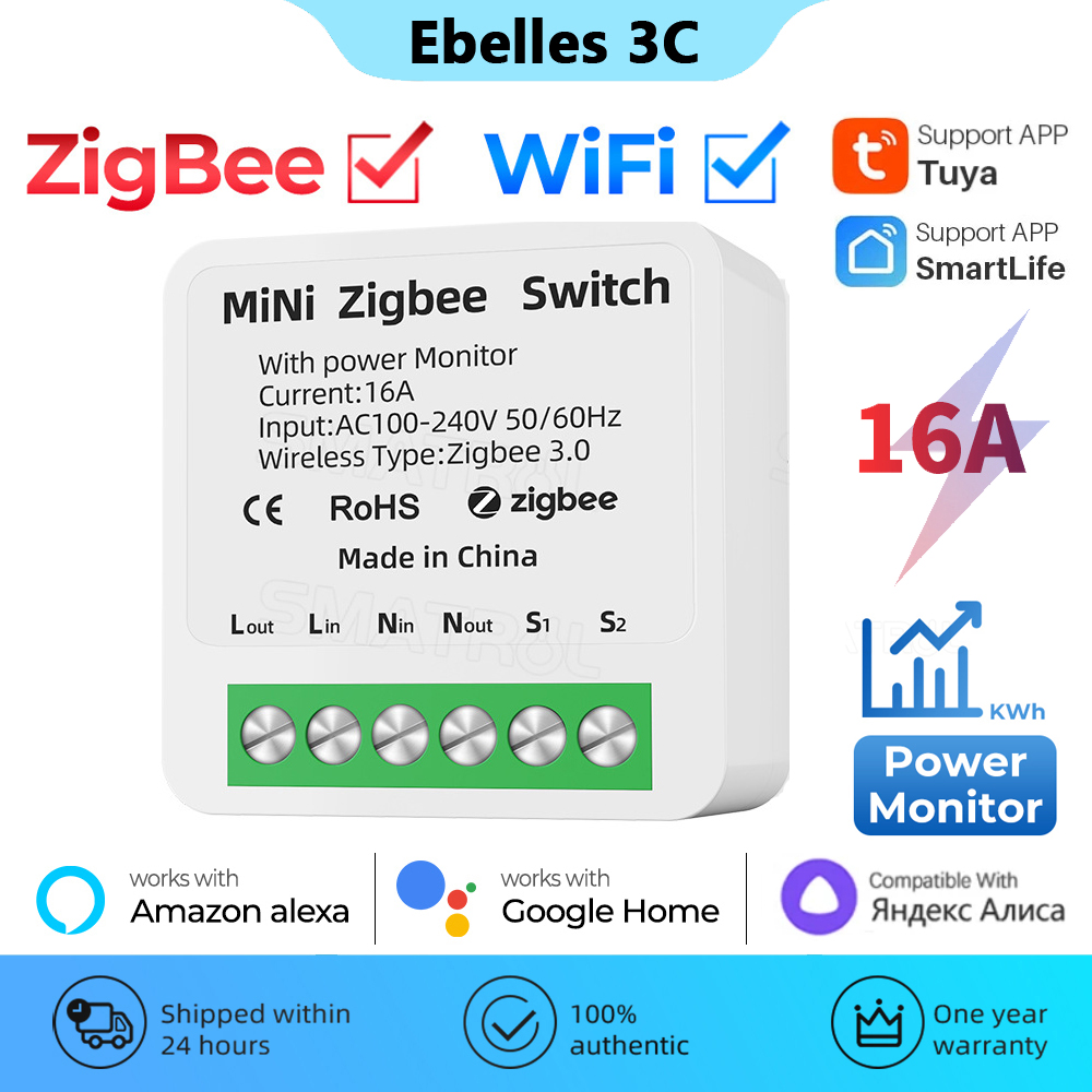 Tuya-Zigbeeスマートスイッチ,エネルギーモニタリン - Sonoff Basic のレビューと価格