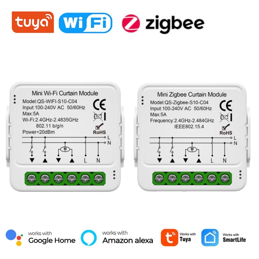 Tuya WiFi Zigbee スマート カーテン スイッ - Tuya 4 Channel のレビューと価格